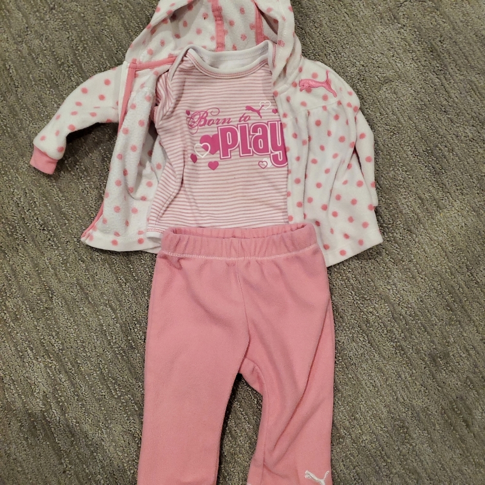 3-6 months 3 piece puma set